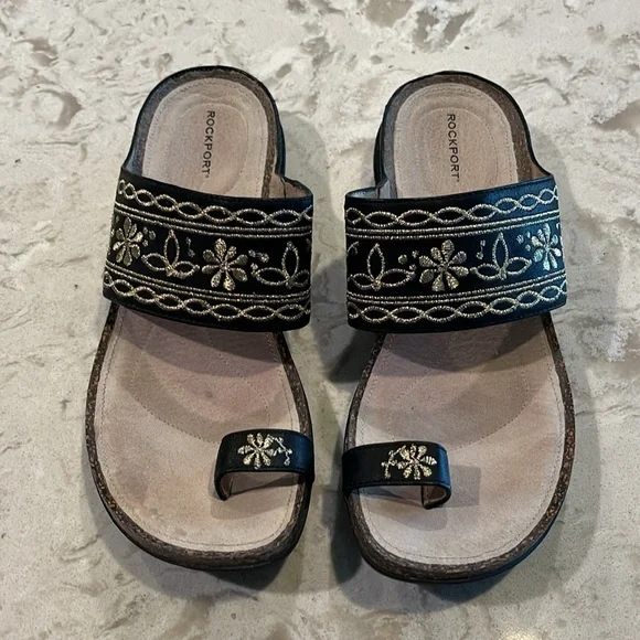 Rockport Toe Loop Sandals 10M - Picture 2 of 9